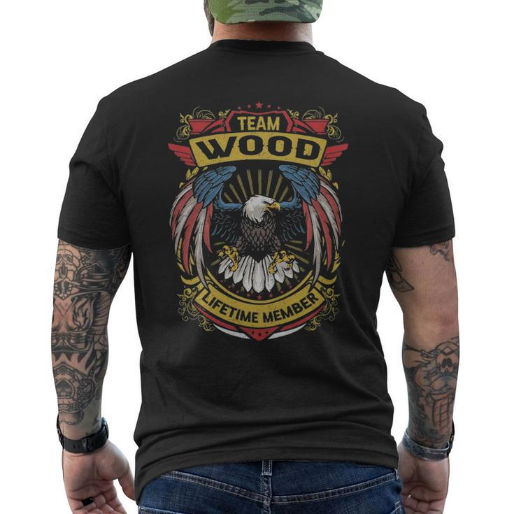 Team Wood Lifetime Member Wood Last Name Men's T-shirt Back Print