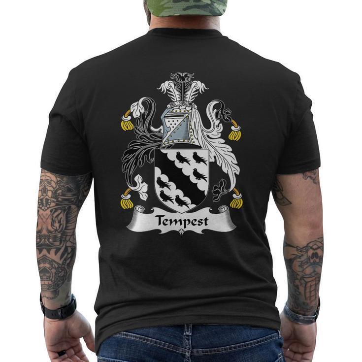 Tempest Coat Of Arms Family Crest Mens Back Print T-shirt