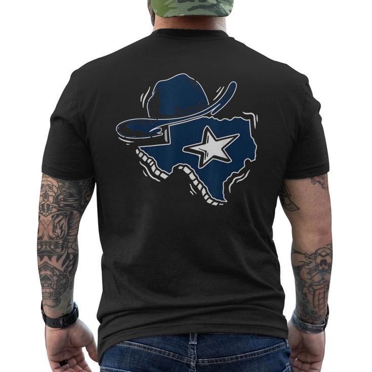 Texas Souvenir Texan Tx Dallas Howdy Longhorn Men's Back Print T-shirt