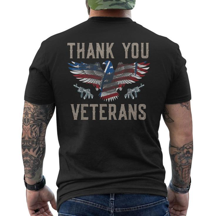 Thank You Veterans Will Make An Amazing Veterans Day Men's T-shirt Back Print