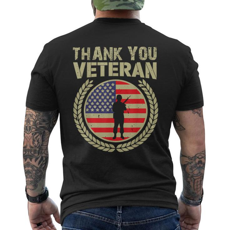 Thank You Veterans Will Make An Amazing Veterans Day V3 Men's T-shirt Back Print