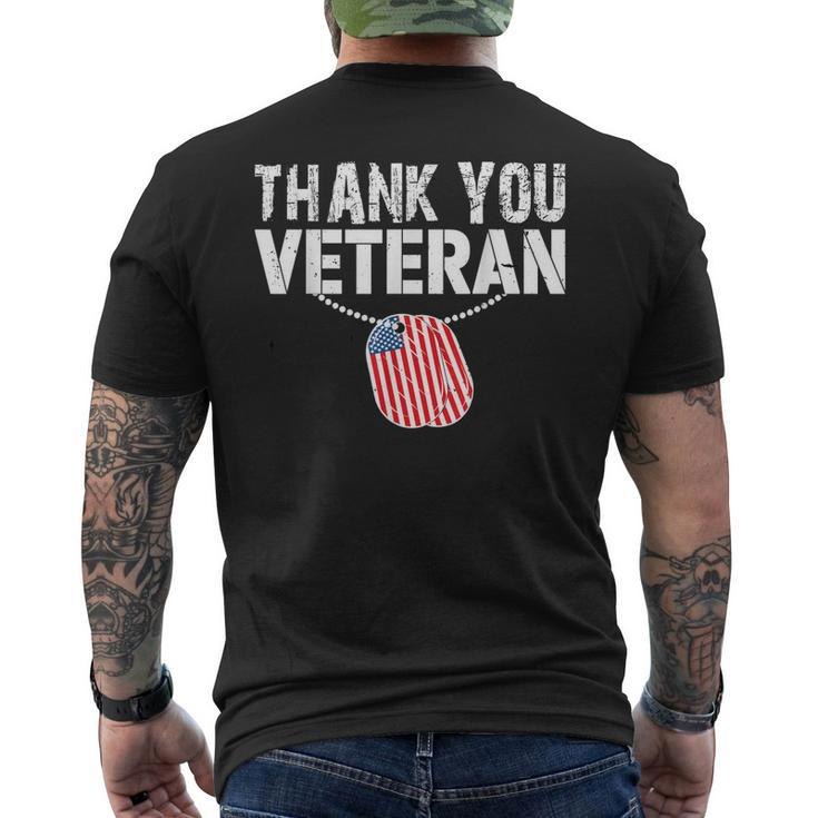 Thank You Veterans Will Make An Amazing Veterans Day V4 Men's T-shirt Back Print