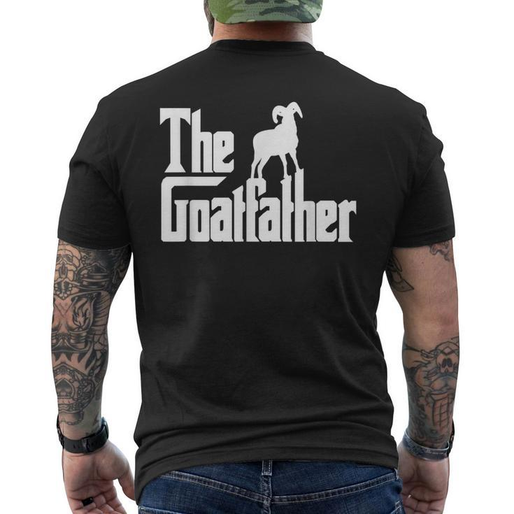 The Goatfather Funny Goat Father Lover Animal Mens Back Print T-shirt