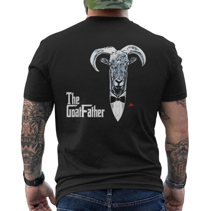 The Goatfather Funny Goat Father Lovers  Gift Mens Back Print T-shirt
