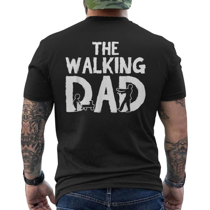 The Walking Dad Son Father Papa Daddy Stepdad Fatherhood Gift For Mens Mens Back Print T-shirt