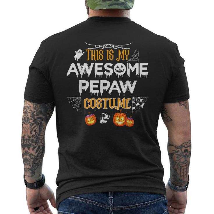 This Is My Awesome Grandpa Pepaw Costume Halloween Gift Gift For Mens Mens Back Print T-shirt