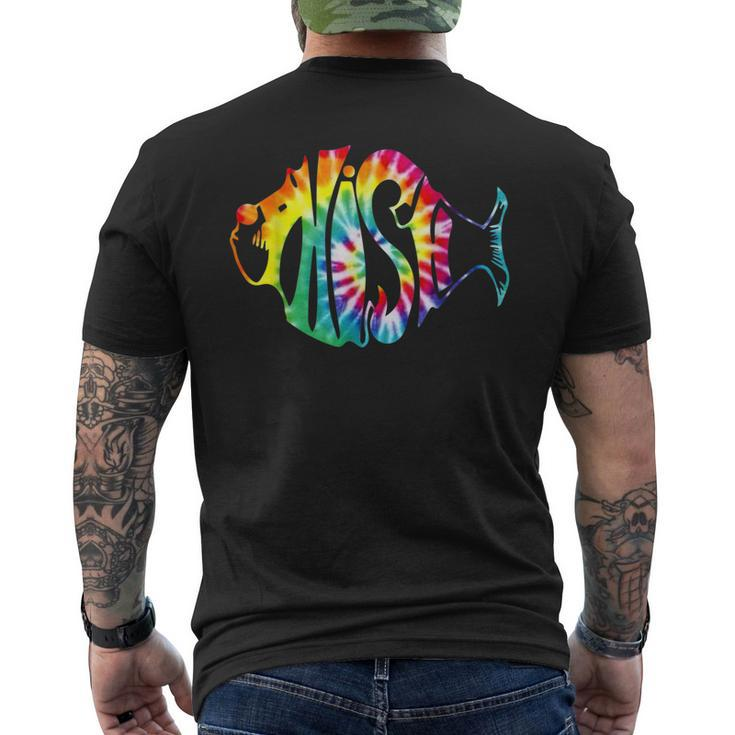 Tie-Dye Fish Phish-Jam Fishing Fisherman Men's Back Print T-shirt