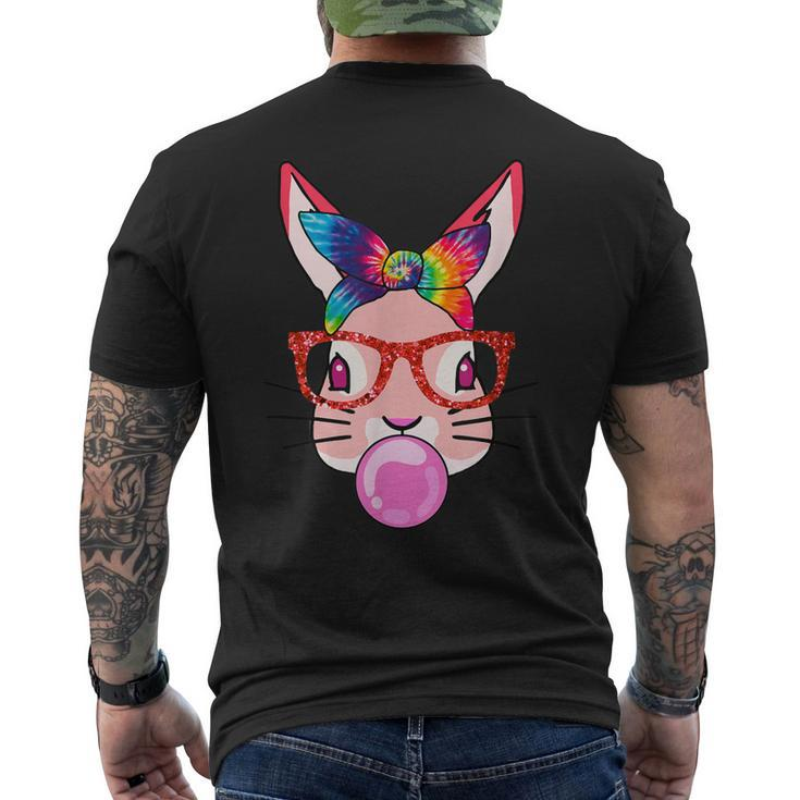 Tie Dye Headband Bunny Bubble-Gum Boy Girl Kid Men's Back Print T-shirt