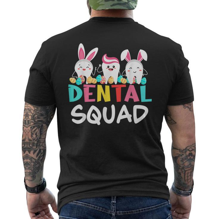 Tooth Bunny Easter Day Dentist Dental Hygienist Assistant Men's Back Print T-shirt