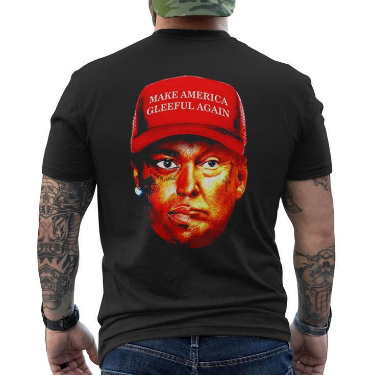 Trump Make America Gleeful Again T Men's Back Print T-shirt