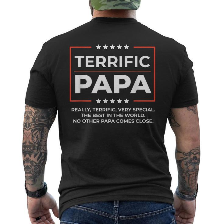 Trump Grandpa Grandfather Donald Trump Gift Mens Back Print T-shirt