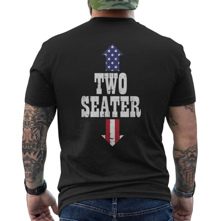 Two Seater Usa 4Th Of July Party Naughty Adult Men's T-shirt Back Print