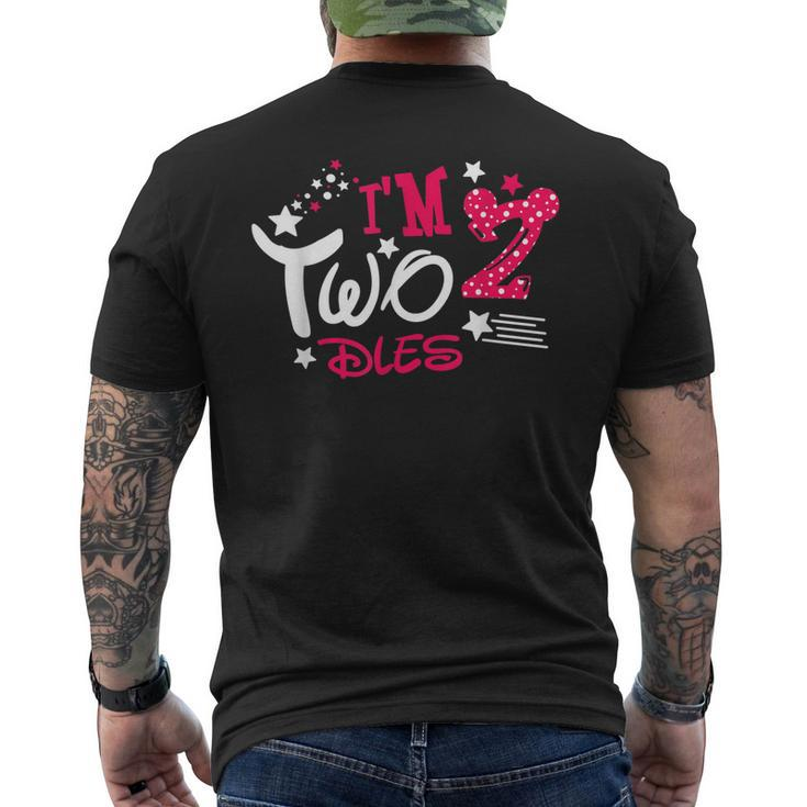 Im Twodles 2Nd Birthday Party Mouse Men's T-shirt Back Print