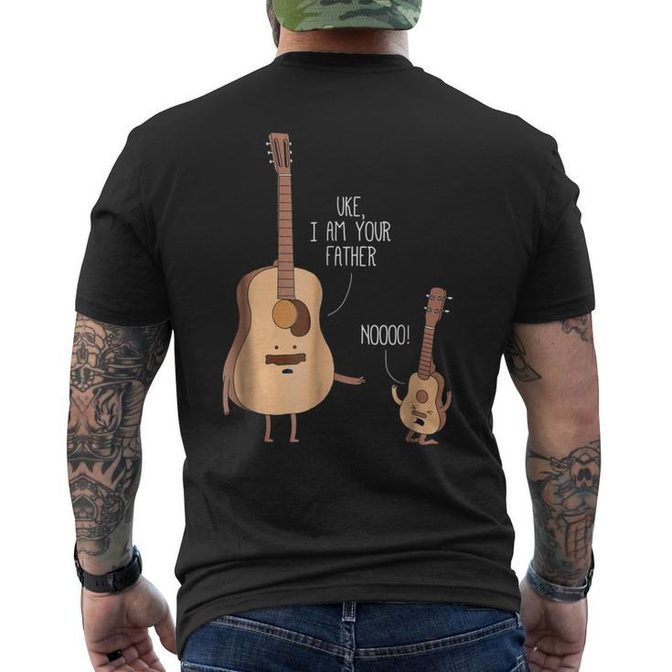 Uke I Am Your Father T Ukulele Guitar Music Men's Back Print T-shirt