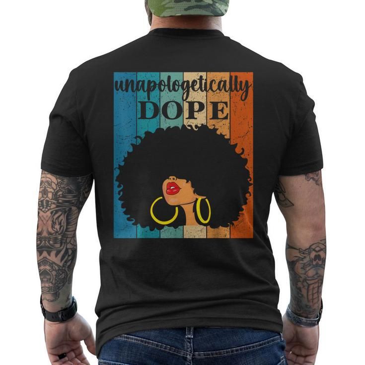 Unapologetically Dope Black History Month Junenth  Mens Back Print T-shirt