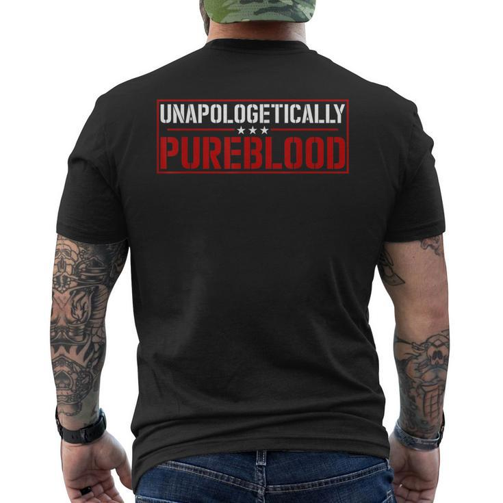 Unapologetically Pure Blood Men's Back Print T-shirt