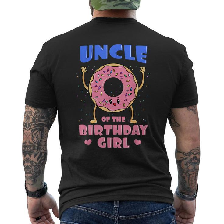 Uncle Of The Birthday Girl Donut Bday Party Tio Granduncle Mens Back Print T-shirt
