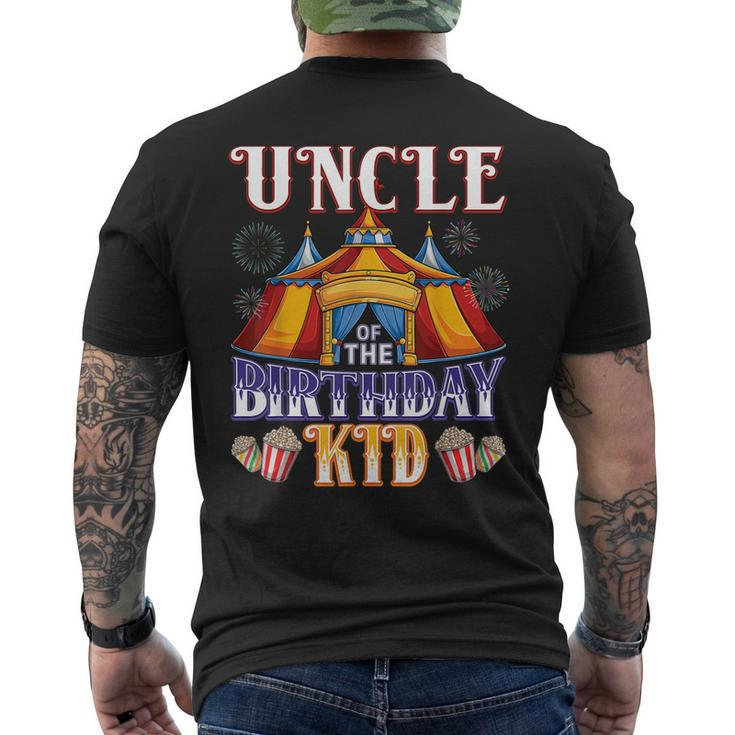 Uncle Of The Birthday Ringmaster Circus Party Mens Back Print T-shirt