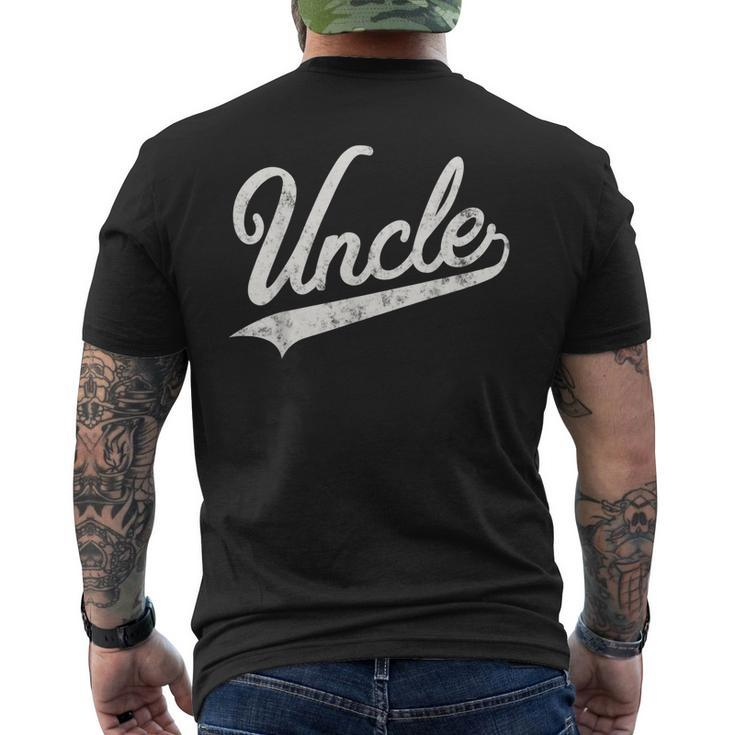 Uncle Vintage Retro Style Father’S Day Gift For Papa Uncle Mens Back Print T-shirt