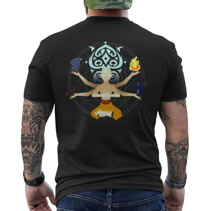 Unison Without Glow Avatar The Best Airbender Men's Back Print T-shirt