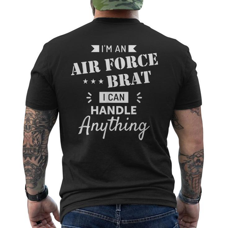 United States Air Force Brat I Can Handle Anything Men's T-shirt Back Print