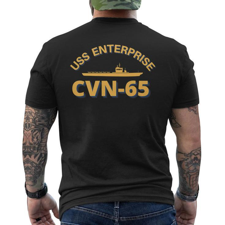Us Aircraft Carrier Cvn-65 Uss Enterprise Men's T-shirt Back Print