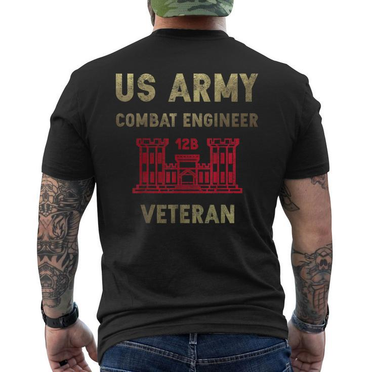 Us Army Combat Engineer Army Corps Of Engineers Men's Back Print T-shirt