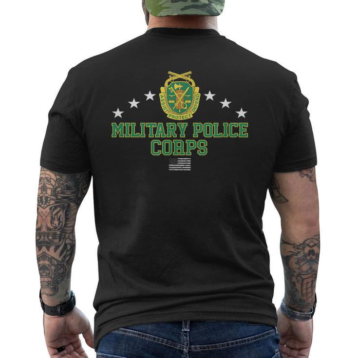 Us Army Military Police Corps Mens Back Print T-shirt
