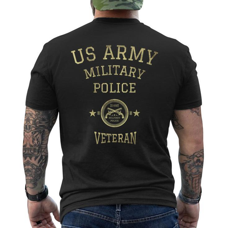 Us Army Military Police Veteran Military Retirement Men's Back Print T-shirt