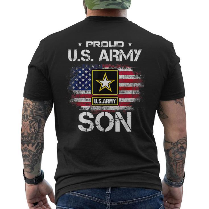 Us Army Proud Son - Proud Son Of A Us Army Veteran Flag Men Men's T-shirt Back Print