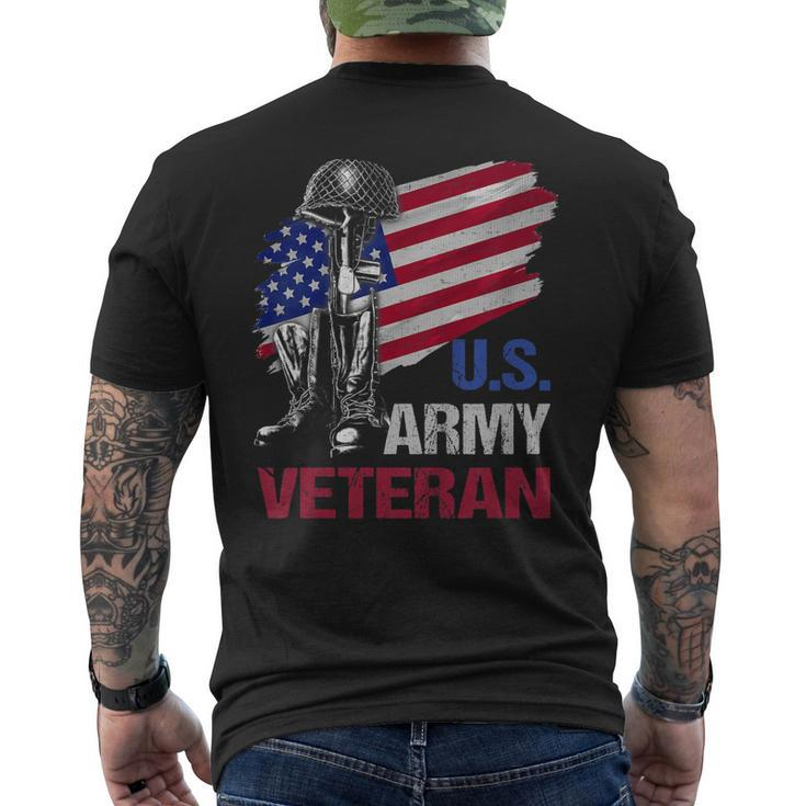 US Army Veteran Defender Of Liberty 4Th July Day T Shirt Men's Back Print T-shirt