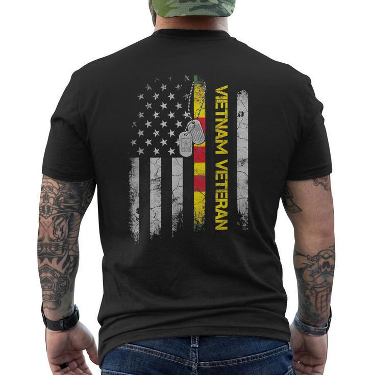 Us Army Vietnam Veteran Usa Flag Veteran Vietnam Army V2 Men's T-shirt Back Print