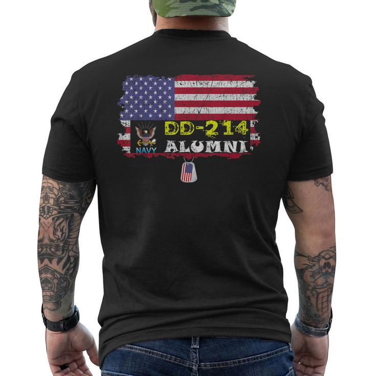 Us Navy Dd214 Gift Veteran Navy Dd214 Retired Military Mens Back Print T-shirt