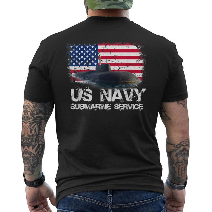 Us Navy Submarine Service Us Navy  Veteran Gift Mens Back Print T-shirt