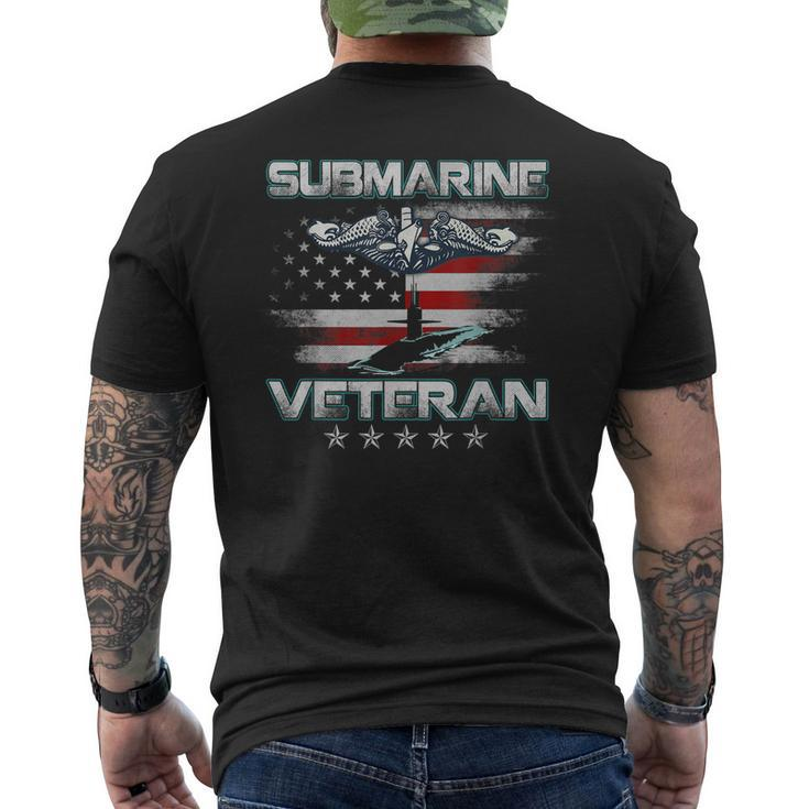 US Submarine Service Veteran Submariner Grumpy Old Vintage Men's T-shirt Back Print