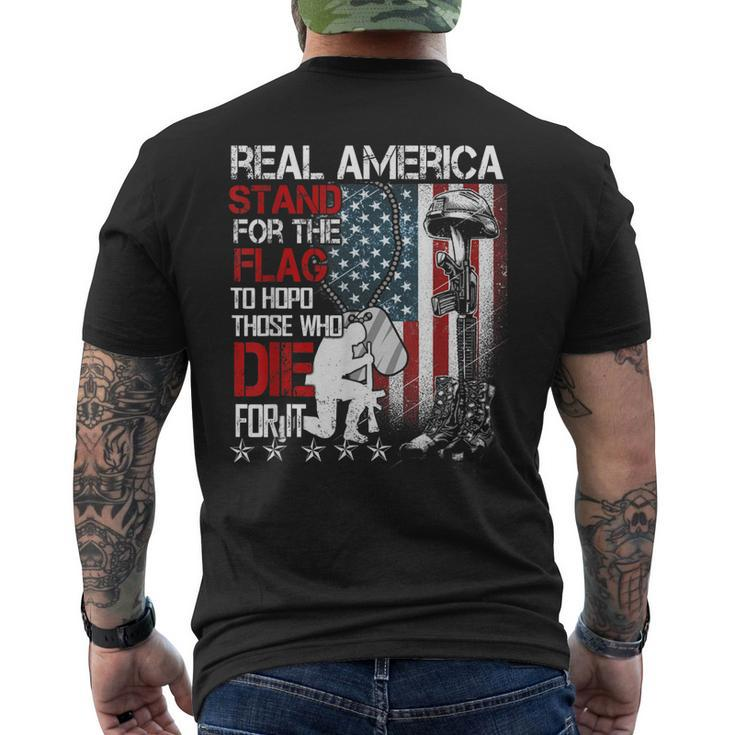 Us Veteran Veterans Day Us Patriot Memorial Day V2 Men's T-shirt Back Print