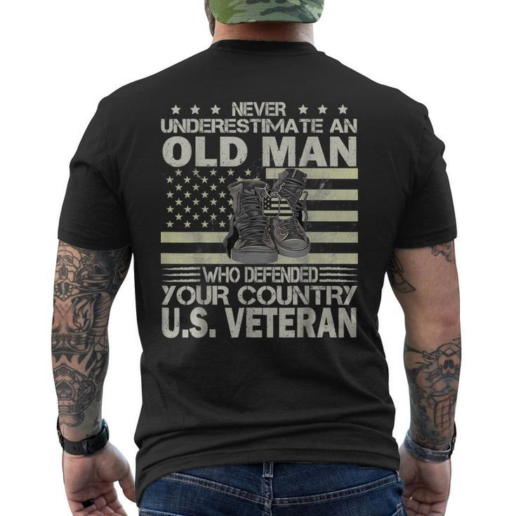 Us Veteran Veterans Day Us Patriot Men's T-shirt Back Print