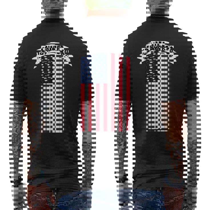 Uss Alabama Bb-60 Battleship Ww2 Warship Veterans Day Men's T-shirt Back Print