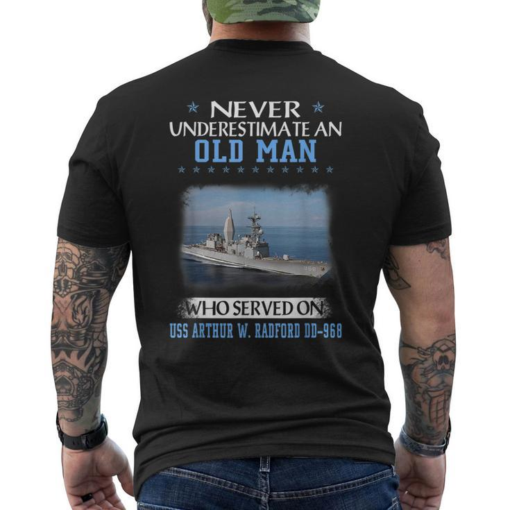 Uss Arthur W Radford Dd-968 Destroyer Class Father Day Men's T-shirt Back Print