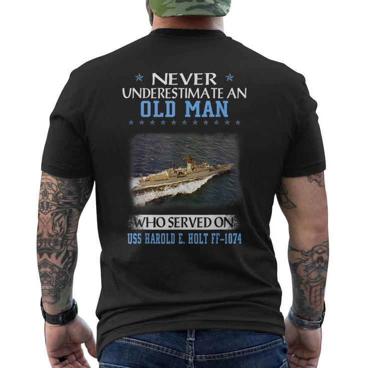 Uss Harold E Holt Ff-1074 Veterans Day Father Day Men's T-shirt Back Print