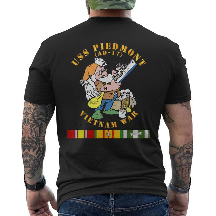 Uss Piedmont Ad-17 Vietnam War Men's T-shirt Back Print
