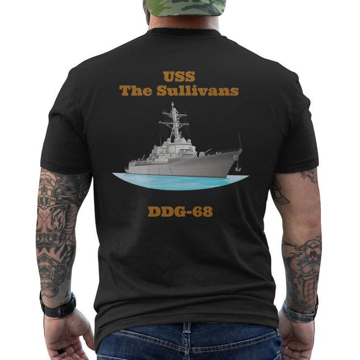 Uss The Sullivans Ddg-68 Navy Sailor Veteran Men's T-shirt Back Print