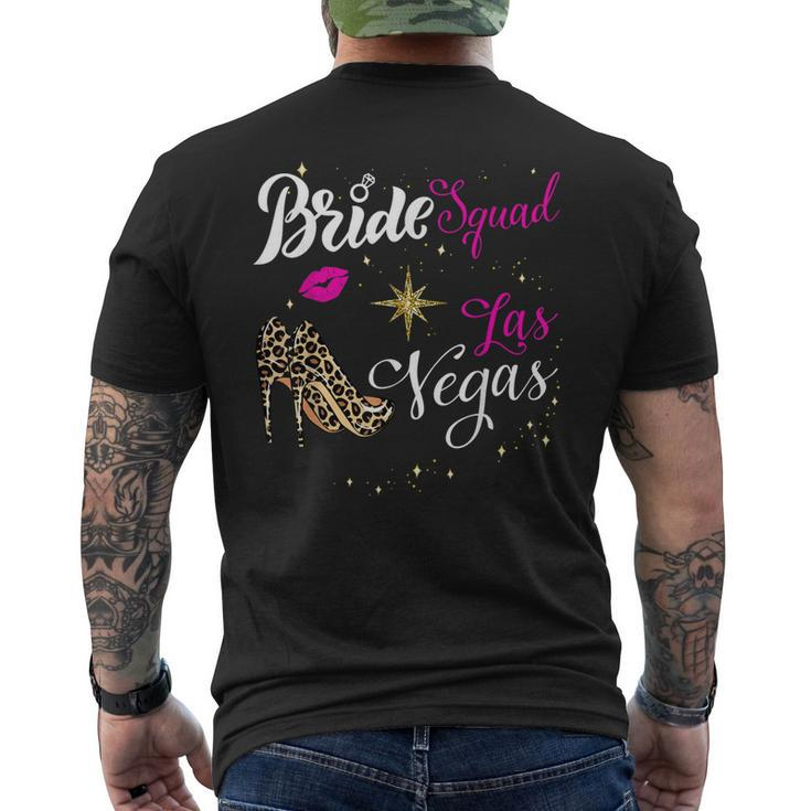 Vegas Bride Squad 2023 Married In Vegas Bachelorette Party Men's Back Print T-shirt