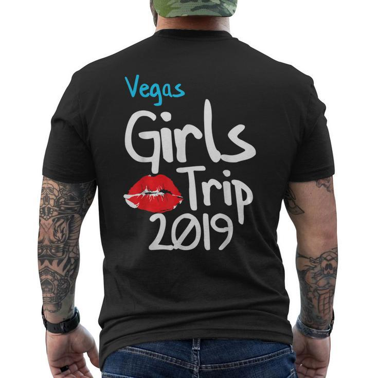 Vegas Girls Trip 2019 Matching Girl Squad Group Men's Crewneck Short Sleeve Back Print T-shirt