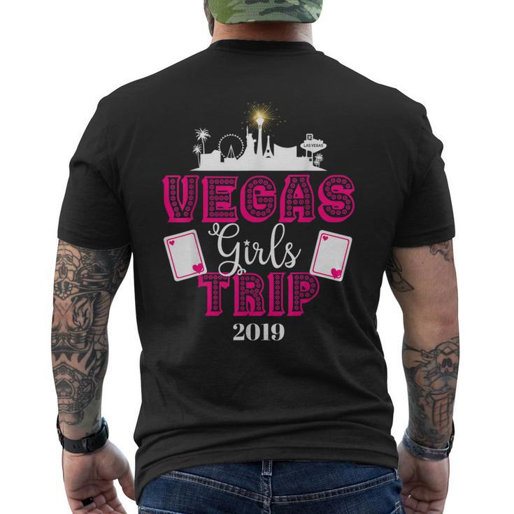 Vegas Girls Trip 2019 Matching Squad Vacation Bachelorette Men's Back Print T-shirt