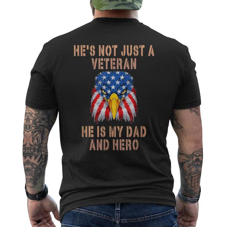 Veteran He Is My Dad November 11Th Veterans Day Men's T-shirt Back Print