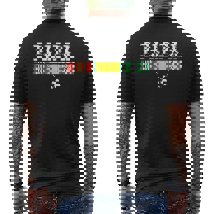 Vietnam Veteran Papa Vietnam Veteran Men's Back Print T-shirt