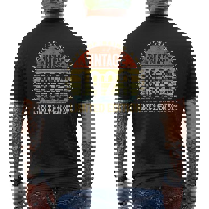 Vintage 1923 Limited Edition 100 Year Old 100 Birthday Men's Back Print T-shirt