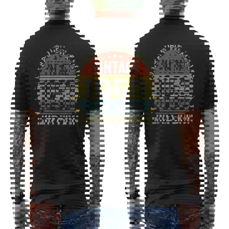 Vintage 1953 Limited Edition 70 Year Old Birthday Men's Back Print T-shirt