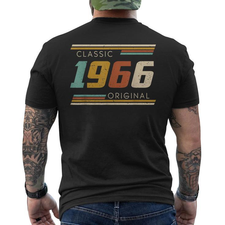 Vintage 1966 Made In 1966 56Th Birthday 56 Years Old Men's Back Print T-shirt